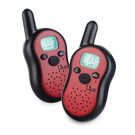 Kids Walkie Talkies, Easy To Use and Kids Friendly, 3 Mile Rang,2 Pack(Red) 100% Money Back Guarantee!