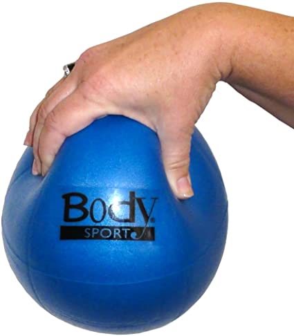 Body Sport FusionBall 7.5-10" Mini Fitness Ball - Use for Pilates. Inflates with Included Straw. Ideal for isometrics, Core Work. No Pump Necessary!