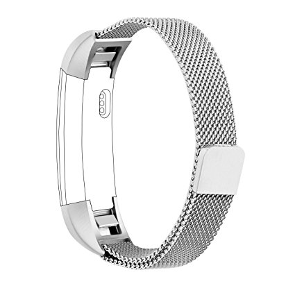 Vancle Fitbit Alta Straps/Fitbit Alta HR Strap, Adjustable Stainless Steel Metal Replacement Straps Band with Magnetic Closure Clasp