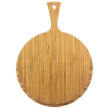 Totally Bamboo GreenLite Dishwasher Safe Bamboo Pizza Peel & Cutting Board