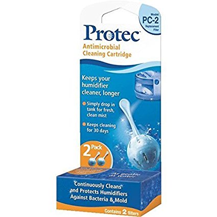 Protec PC-2 Antimicrobial Cleaning Cartridge 2-Pack, Model: PC-2, Home/Garden & Outdoor Store