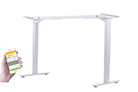 ApexDesk Flex Pro Series 66" Standing Desk Base Bluetooth Function & Memory Controller ( White Base Only)