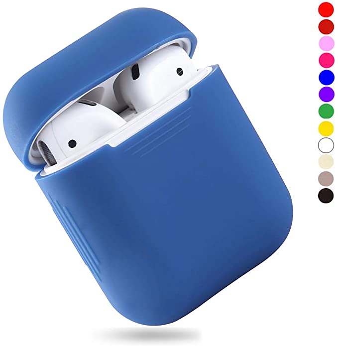 EYEKOP AirPods Case, Premium Ultra-Thin Soft Skin Cover Compatible with Apple AirPods 2 & 1 - Light Blue