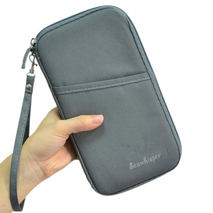 Seawhisper Hands Strap Travel Clutch Bag Passport Wallet Waterproof Nylon
