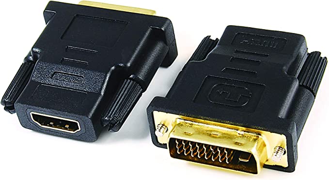 EXCALIBUR HDMI FEMALE TO DVI (1 24) DVI-D MALE GOLD PLATED ADAPTOR CONNECTOR