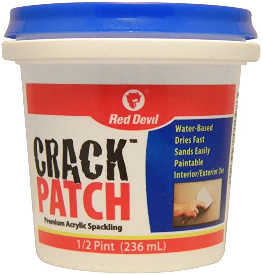 Red Devil 0802   Crack Patch Premium Acrylic Spackling, 1/2-Pint, Off White
