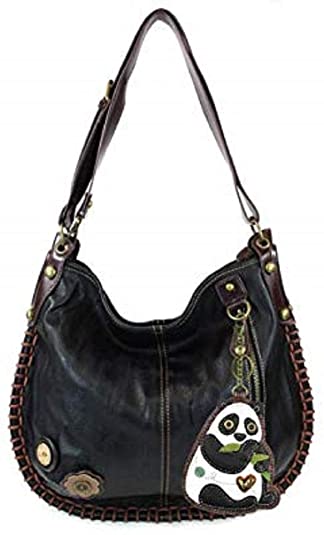 CHALA Handbags Charming Crossbody or Shoulder Convertible Large Chala Purse - BLACK