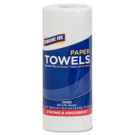 Genuine Joe 2-Ply Household Roll Paper Towels (Pack of 30)