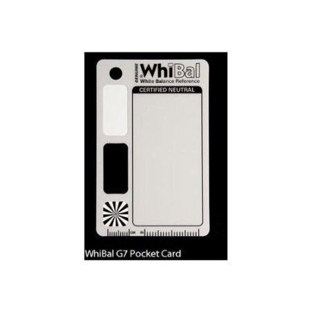 GENUINE WhiBal G7 Certified Neutral White Balance Card - Pocket Card (2.1"x3.35")