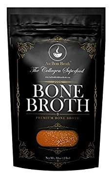 Healthy Bone Broth 2 Pack Sampler- Organic, Grassfed (Delicious Beef/Chicken/Turkey Blend) Frozen 32oz Bags, 2 Count (1 cup per day) Soup Broth Not Powder, Slow Simmered, Pasture Raised, Non-GMO