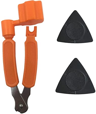 DODOMI Professional Guitar String Winder Cutter and Bridge Pin Puller, Guitar Repair Tool Functional 3 in 1 (Orange)