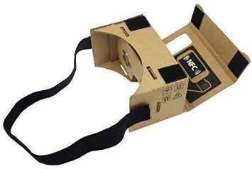 Daisen-tech Cardboard 3d Vr Virtual Reality DIY 3D Glasses for Smartphone with NFC and Headband