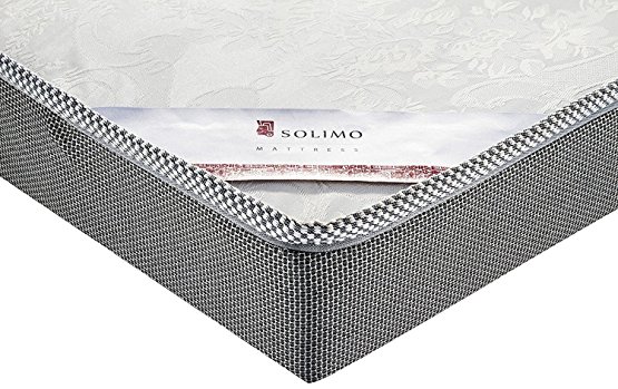 Solimo 4-inch Single Dual Comfort Foam Mattress (White, 72x36x4 Inches)