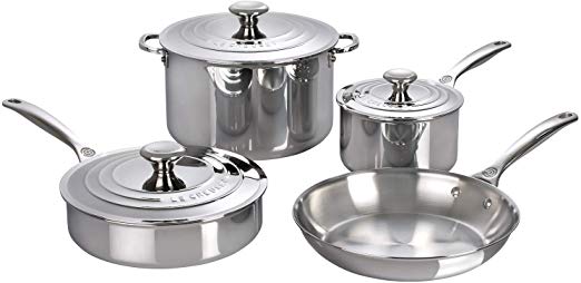 Le Creuset SSP14107 7 Piece Stainless Steel Cookware Set