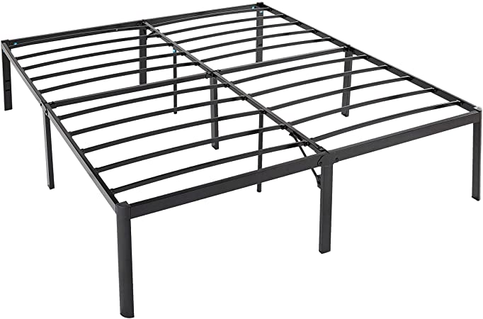 AmazonBasics Heavy Duty Non-Slip Bed Frame with Steel Slats, Easy Assembly - 18" H, (King)