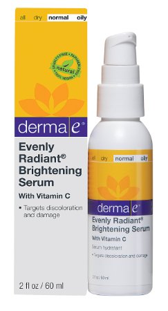 derma e Evenly Radiant Brightening Serum 2 oz