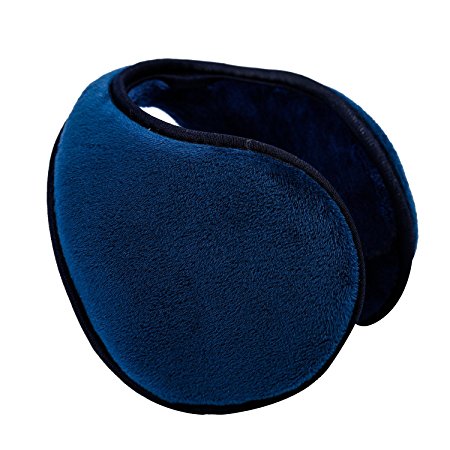 HIG Ear Warmer Unisex Classic Fleece Earmuffs Winter Accessory Outdoor EarMuffs (Blue)