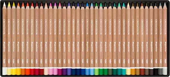 CRETACOLOR MegaColor Colored Pencil Set, 36 Count(Pack of 1), Multi