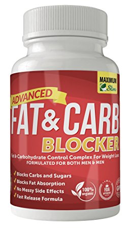 Maximum Slim Fat & Carb Blocker Pure Kidney Bean Extract for Weight Loss and Appetite Suppressant, 1600mg Per Serving. Recently Featured on TV ..
