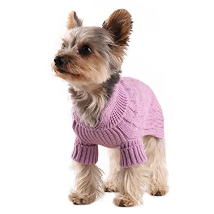 Stinky G Lavender Dog Aran Sweater