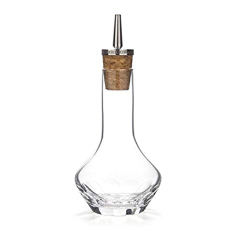Cocktail Kingdom Beveled Bitters Bottle with Cork Dasher Top (Stainless Steel) - 50ml (1.7oz)