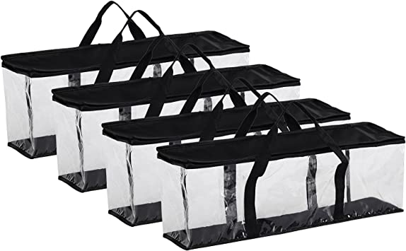 Fasmov Set of 4 DVD Storage Bags Hold up to 160 DVDs (40 Each Bag)