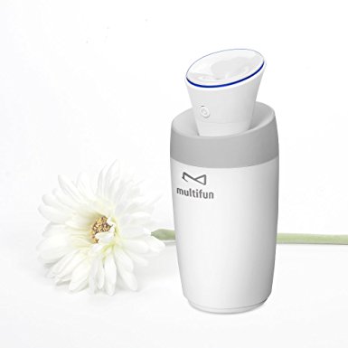 Multifun Cool Mist Humidifier Ultrasonic Humidifier USB Portable Mini Humidifier Multi Use for Travel Office Desk Desktop Car Small Bedroom with Water Bottle