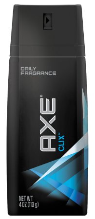 AXE Body Spray for Men, Clix 4 oz, (Pack of 6)