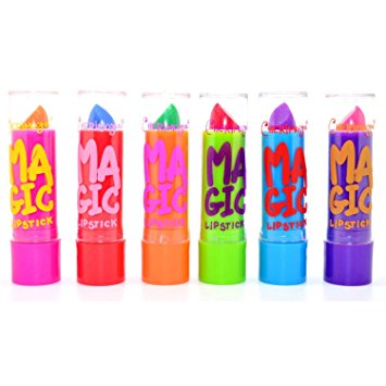 Fruit Scented Aloe Vera Color Changing Magic Mood Lipstick (12pcs Pack) 6 Different Colors