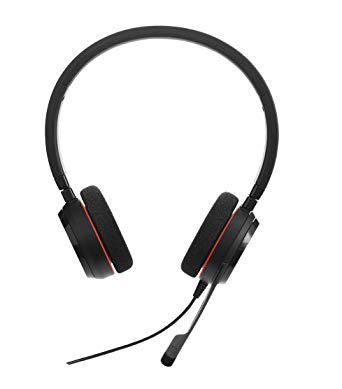 Jabra 20 UC Stereo Wired Headset - Black