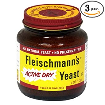 Fleischmann's Regular Ady Jar, 4-Ounce (Pack of 3)
