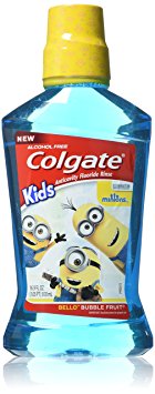 Colgate Kids Minions Bello Bubble Fruit Anticavity Fluoride Rinse, 16.9 Fluid Ounce