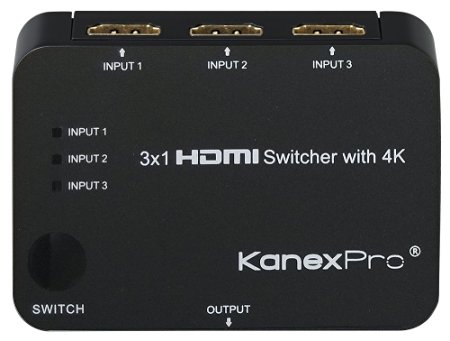 Kanex Pro SW-HD3X14K 3 x 1 HDMI Switcher with 4K