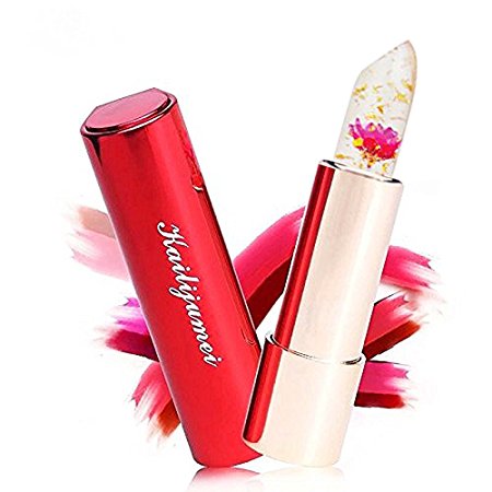 KAILIJUMEI Moisturizer lipsticks Lips Care Surplus Bright Flower Jelly Lipstick -Flame Red
