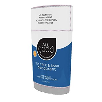 All Good Deodorant, Tea Tree & Basil, 2.5 Ounce