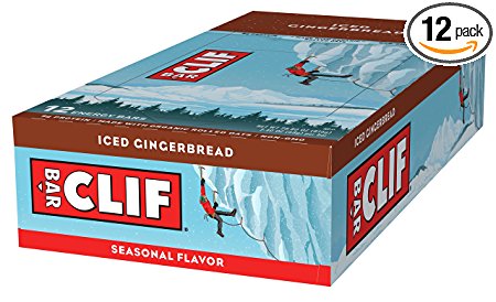 CLIF BAR - Energy Bar - Iced Gingerbread - (2.4 Ounce Protein Bar, 12 Count)