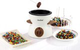 VonShef Electric Chocolate Fondue Melting Pot Warmer Chocolatier - Includes FREE Spatula 10 Skewers and 10 Forks