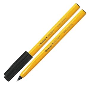 Schneider Tops 505 Ballpoint Pen F Tip Black Pack of 20'