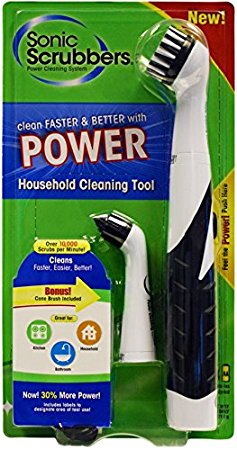 Sonic Scrubber Household Cleaning Brush Tool with Extra Brush Head
