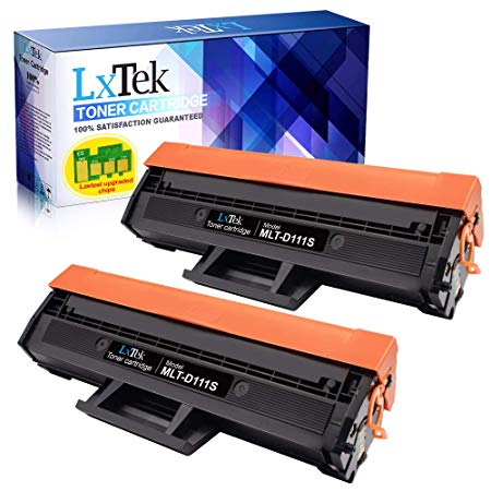 LxTek Compatible Toner Cartridge Replacement for Samsung 111S 111L MLT-D111S MLT-D111L to use with Xpress SL-M2020W M2020W SL-M2070FW M2070FW SL-M2070W M2070W Printer (2 Black, High Yield)