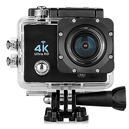 Camera - TOOGOO(R) 170 degree 4K Ultra HD Helmet Sports WiFi Action Camera CAM Waterproof Car Recorder