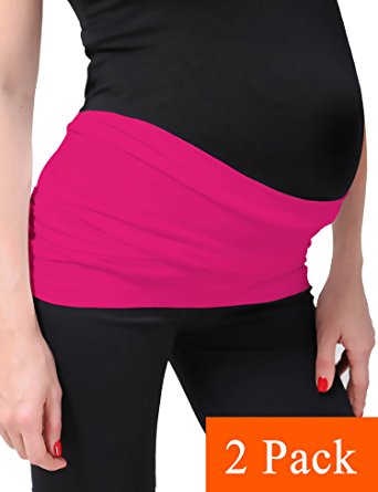 Maternity Band Seamless Belly Support Bands for Pregnancy Women 2 Pack