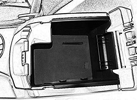 Car Center Console Tray Armrest Secondary Storage Box Glove Pallet for 13-16 Ford Escape by kongka(Not Fit for 2017 Ford Escape)