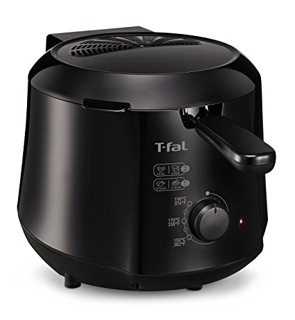 T-fal FF230850 Cool-Touch Mini Deep-Fryer, 1.2-Liter, Black