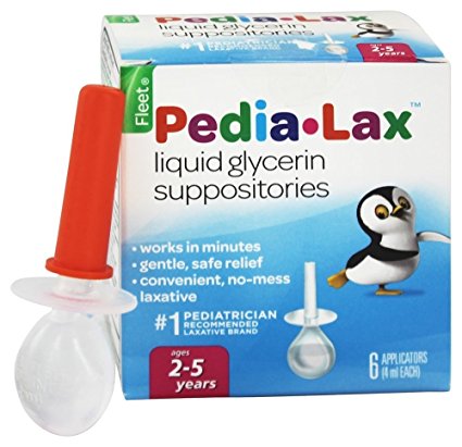 Fleet Children's Pedia-Lax Liquid Glycerin Suppositories -- 6 Suppositories