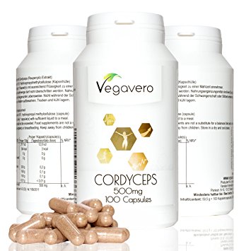 Cordyceps Sinensis Extract | 5000mg Per Capsule 10:1 Extract, 100 Capsules | VEGAN by Vegavero