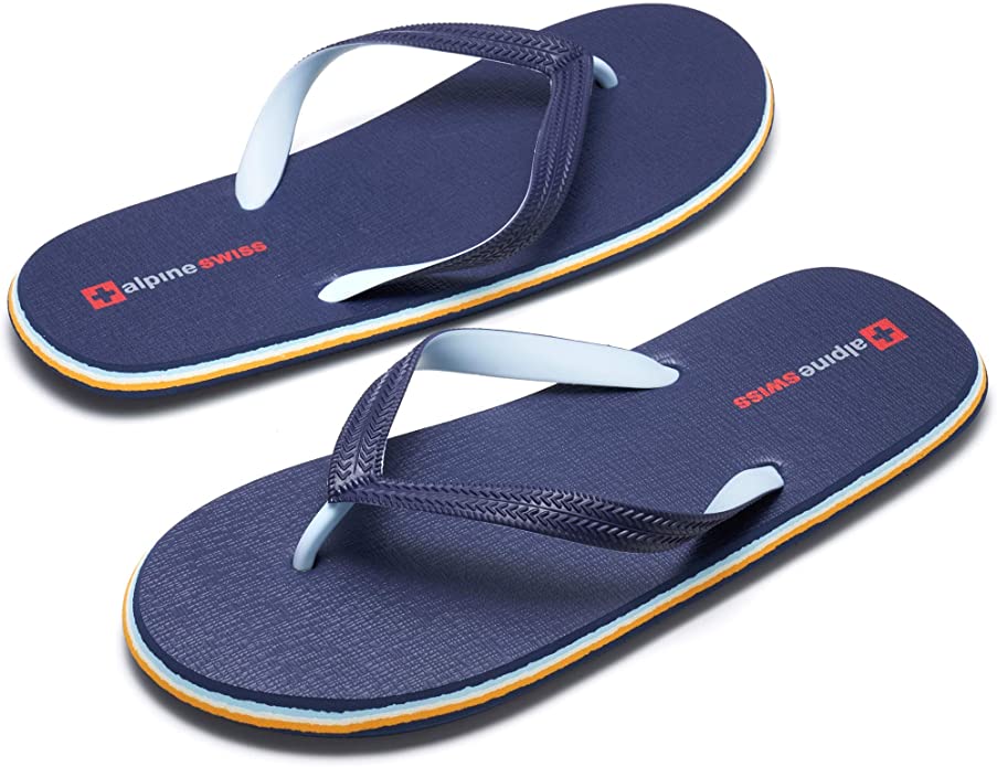 Alpine Swiss Men’s Flip Flops Lightweight EVA Sandals