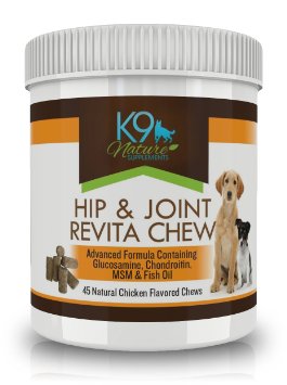 Glucosamine for Dogs Soft Chews - Fish Oil, Chondroitin & MSM Revita Treats - Vet Recommended Hip and Joint Supplement for Dogs, DHA & EPA Omega 3 Fatty Acids, Anti Inflammatory Joint & Arthritis Relief