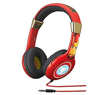 eKids Marvel Avengers Iron-Man Over the Ear Headphones, by iHome