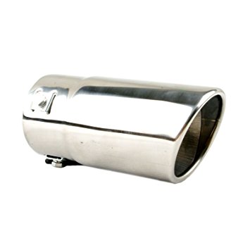 Universal Fits SUV Car Stainless Steel Chrome EXHAUST Tail Muffler Tip Pipe Fit Pipe Diameter 1 1/4" TO 2 1/2''